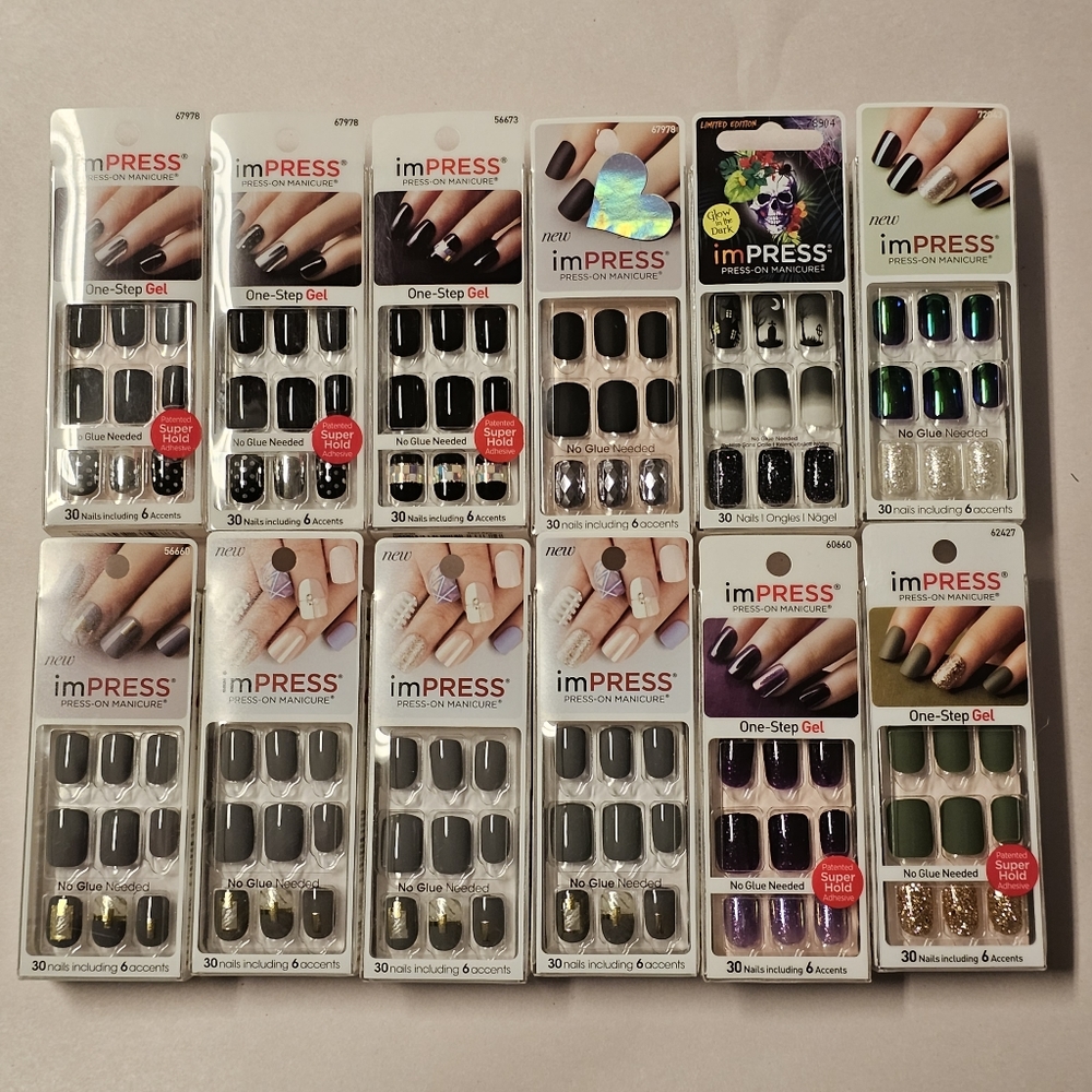 Bundle of 12 imPRESS nail kits